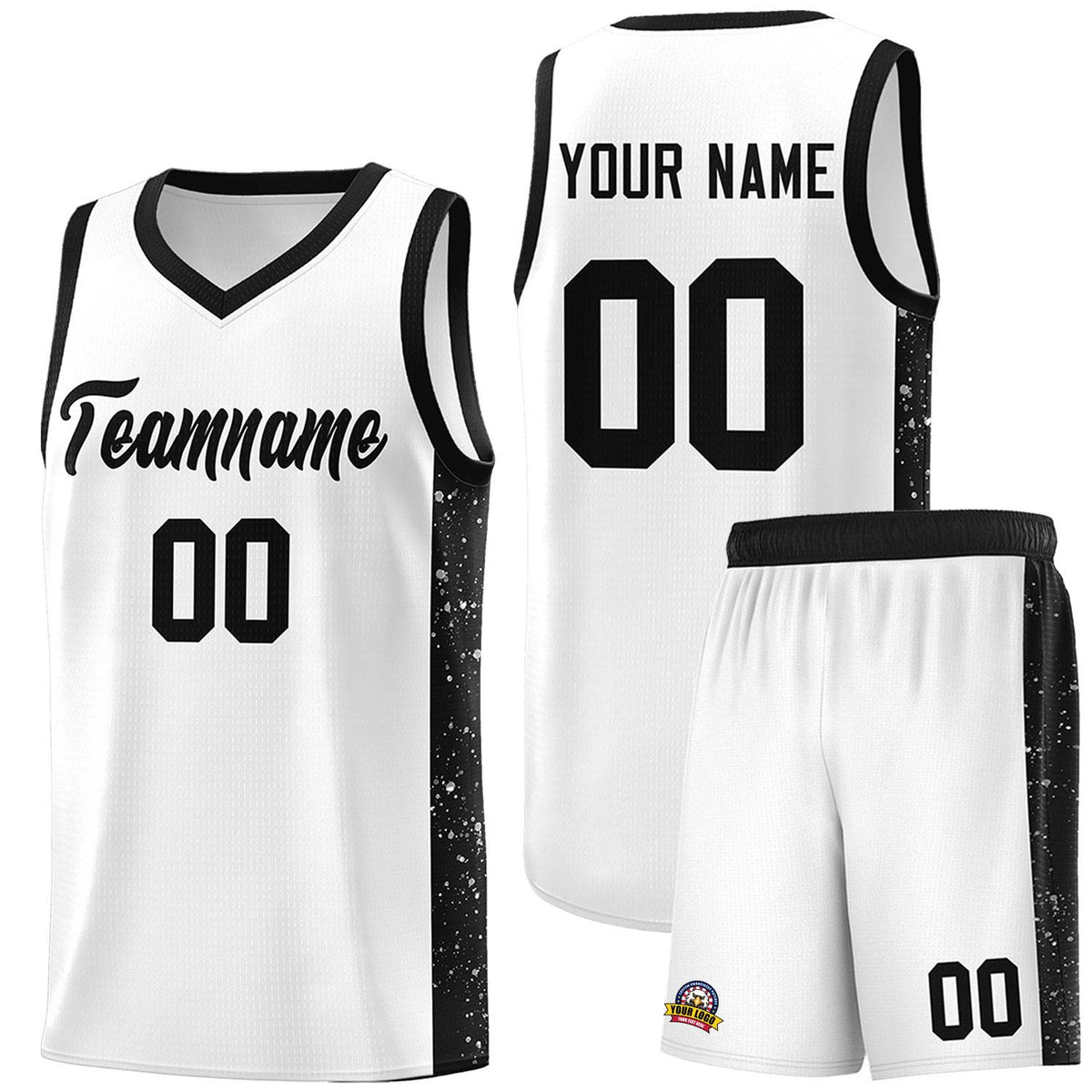 Custom Neon Green Navy-White Side Two-Tone Classic Sports Uniform Basketball Jersey |KXKSHOP