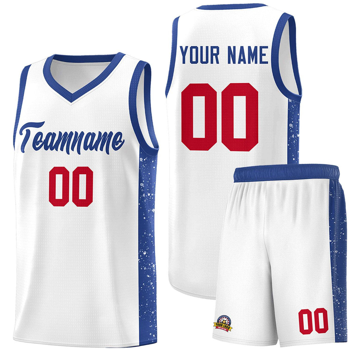 Custom Neon Green Navy-White Side Two-Tone Classic Sports Uniform Basketball Jersey |KXKSHOP