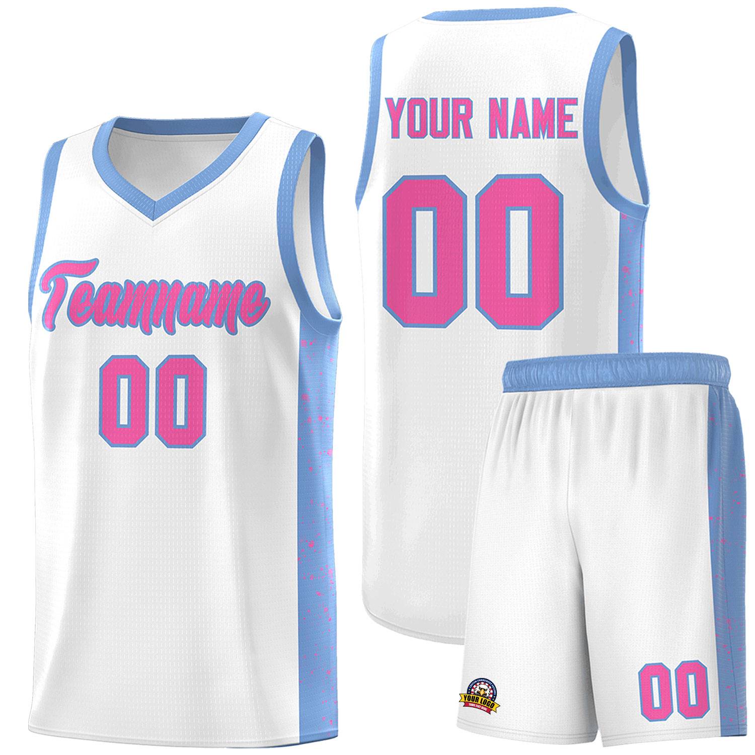 Custom Neon Green Navy-White Side Two-Tone Classic Sports Uniform Basketball Jersey |KXKSHOP