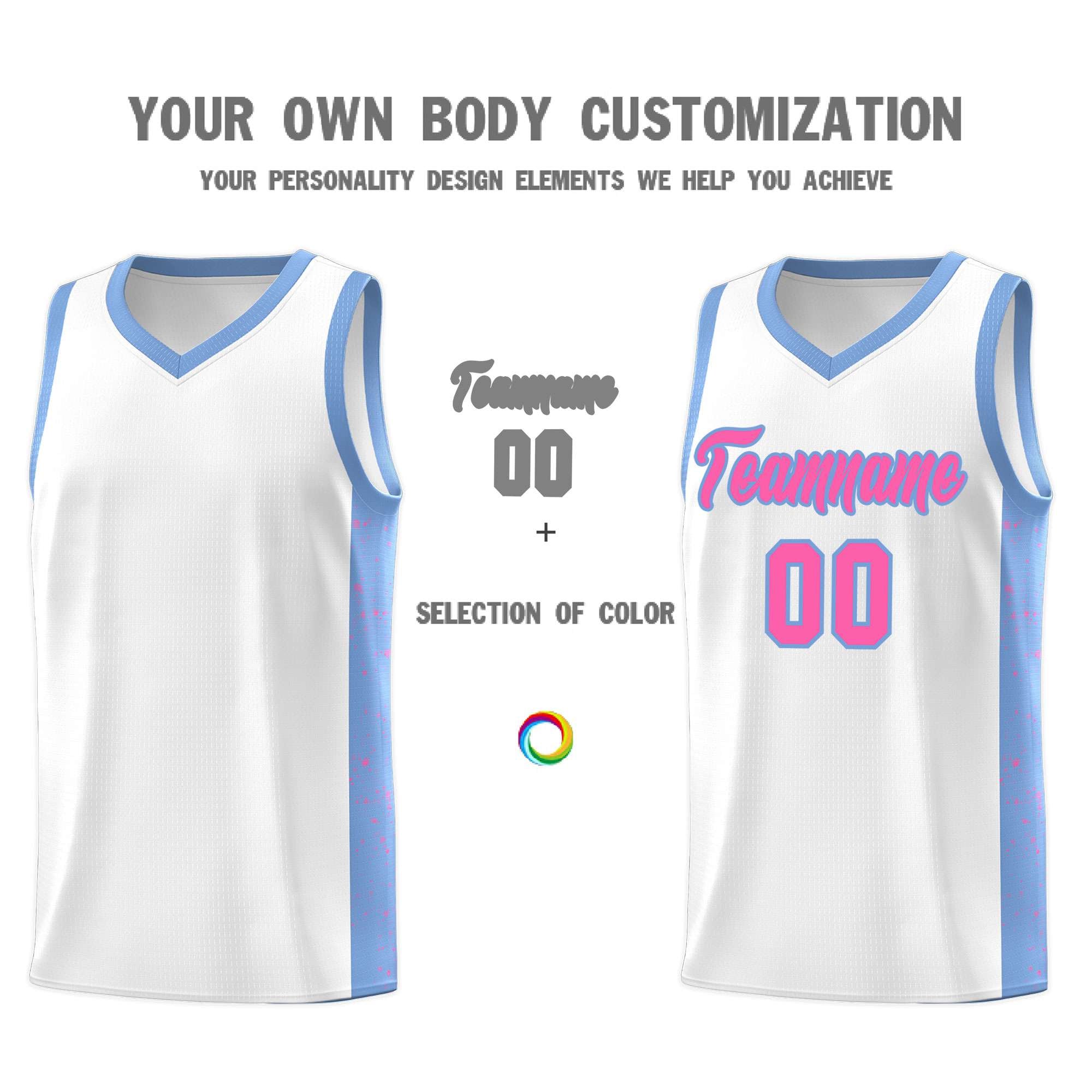 Custom Neon Green Navy-White Side Two-Tone Classic Sports Uniform Basketball Jersey |KXKSHOP