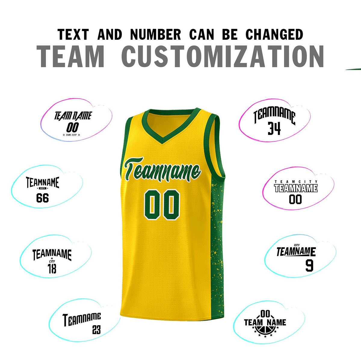 Custom Neon Green Navy-White Side Two-Tone Classic Sports Uniform Basketball Jersey |KXKSHOP