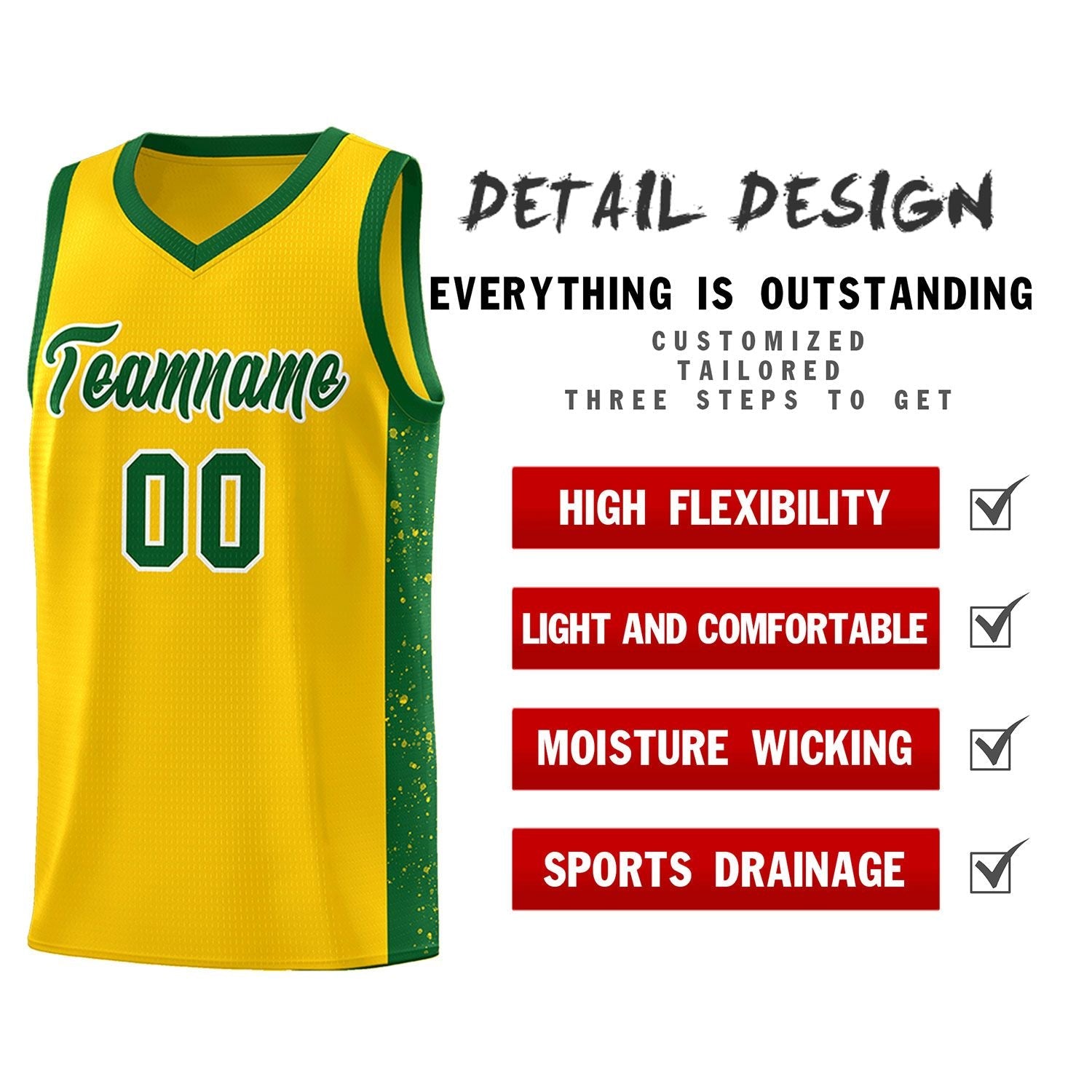 Custom Neon Green Navy-White Side Two-Tone Classic Sports Uniform Basketball Jersey |KXKSHOP