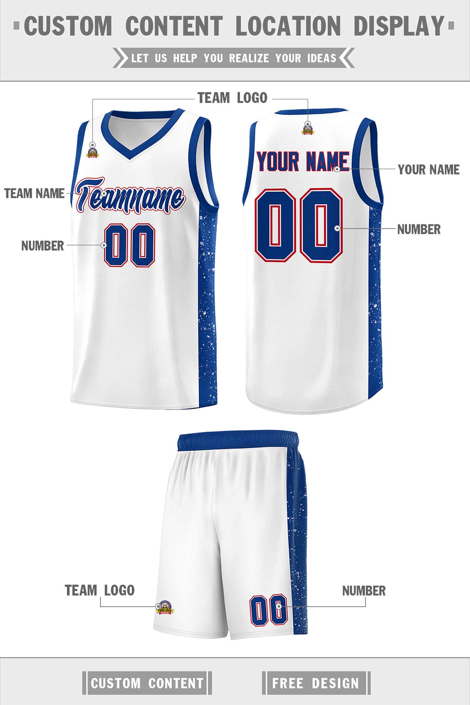 Custom Neon Green Navy-White Side Two-Tone Classic Sports Uniform Basketball Jersey |KXKSHOP