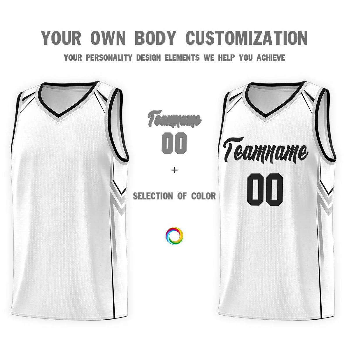 Custom White Arrow Graffiti Pattern Sports Uniform Basketball Jersey