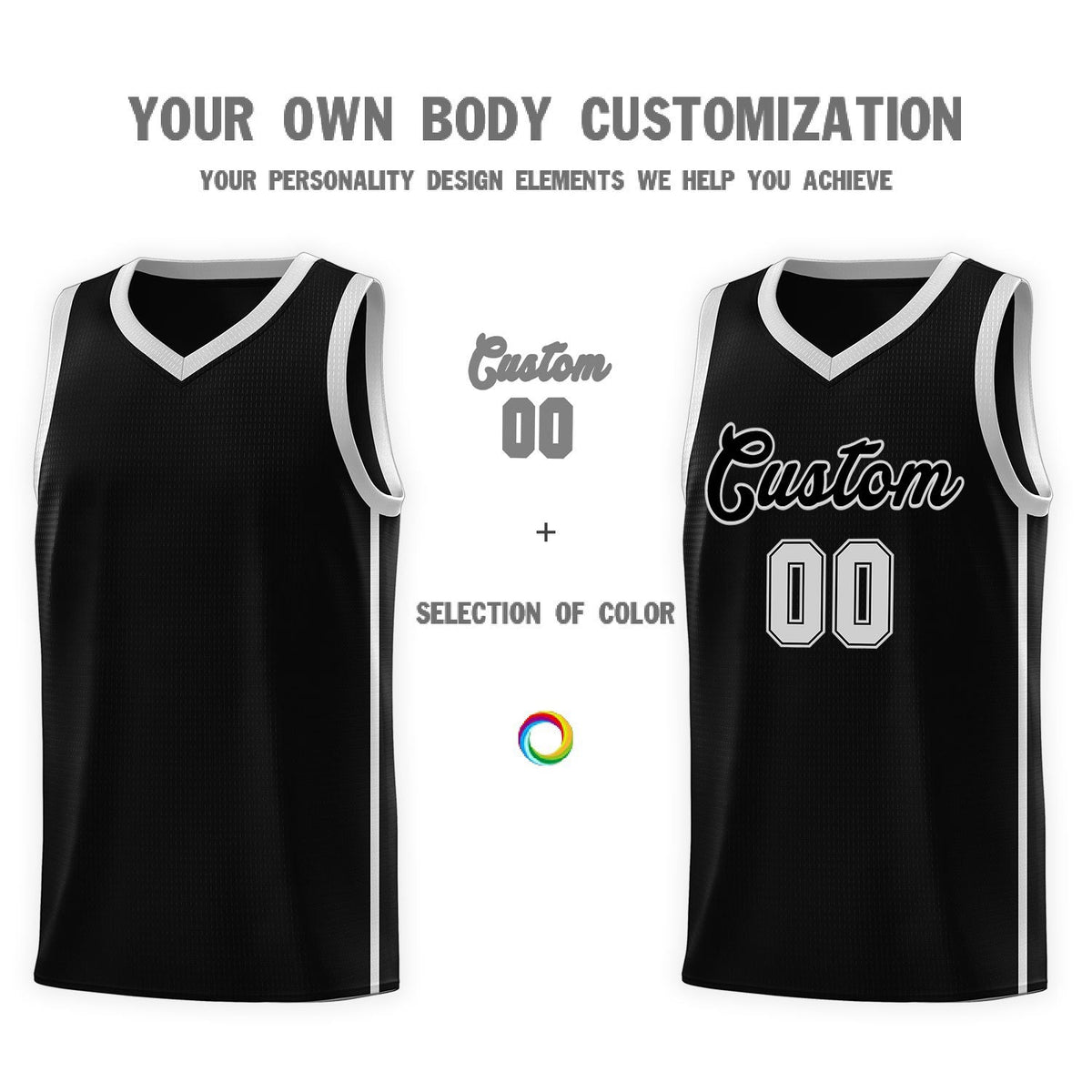 Custom Neon Green Navy-White Side Two-Tone Classic Sports Uniform Basketball Jersey |KXKSHOP