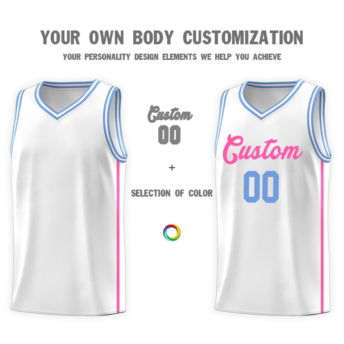 Custom Neon Green Navy-White Side Two-Tone Classic Sports Uniform Basketball Jersey |KXKSHOP