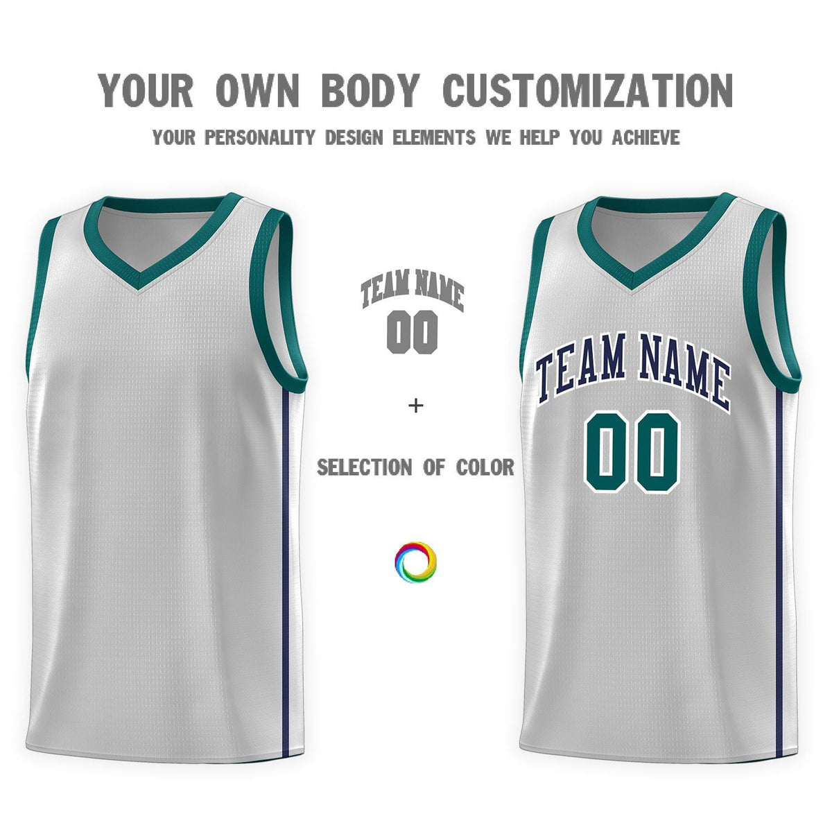 Custom Neon Green Navy-White Side Two-Tone Classic Sports Uniform Basketball Jersey |KXKSHOP