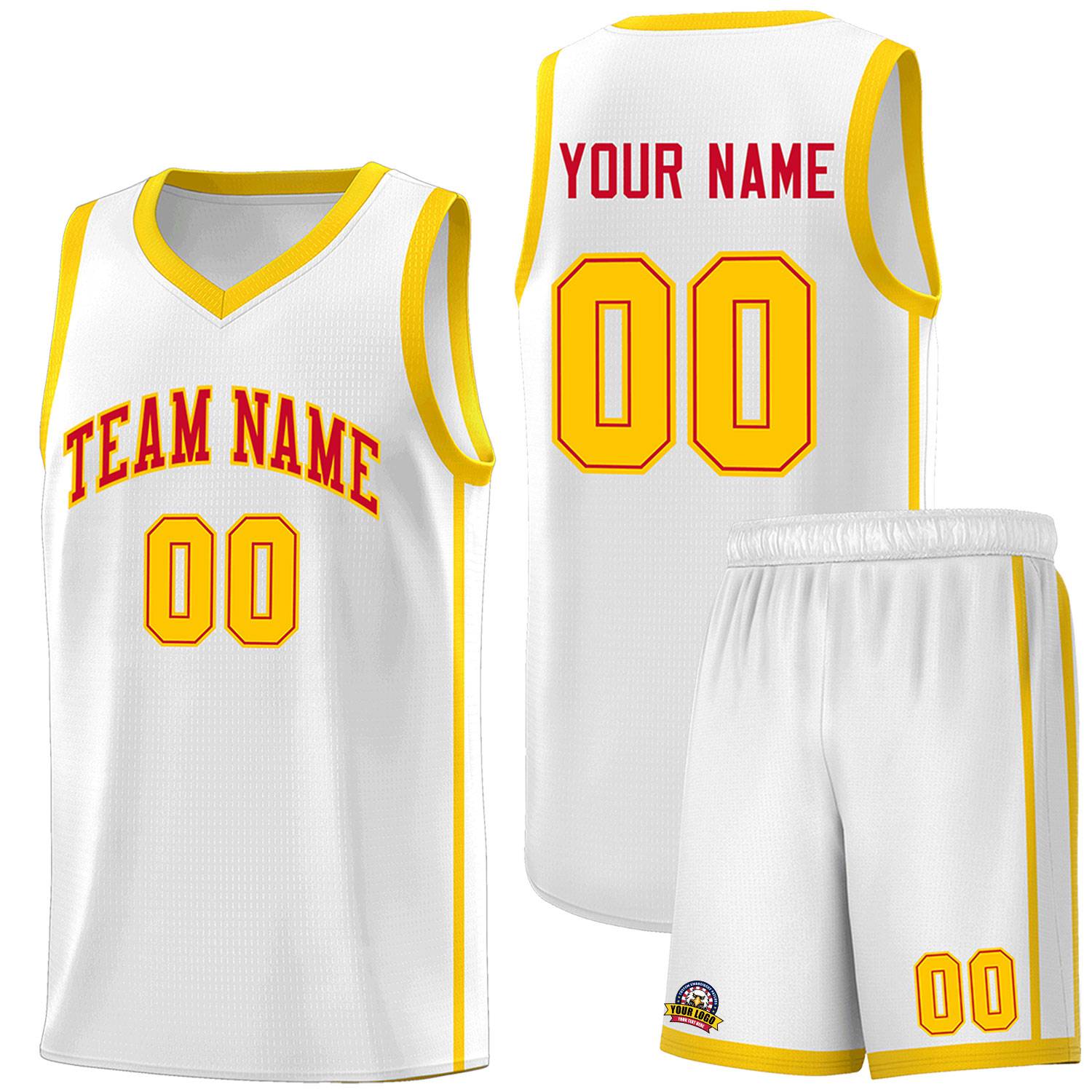 Custom Neon Green Navy-White Side Two-Tone Classic Sports Uniform Basketball Jersey |KXKSHOP