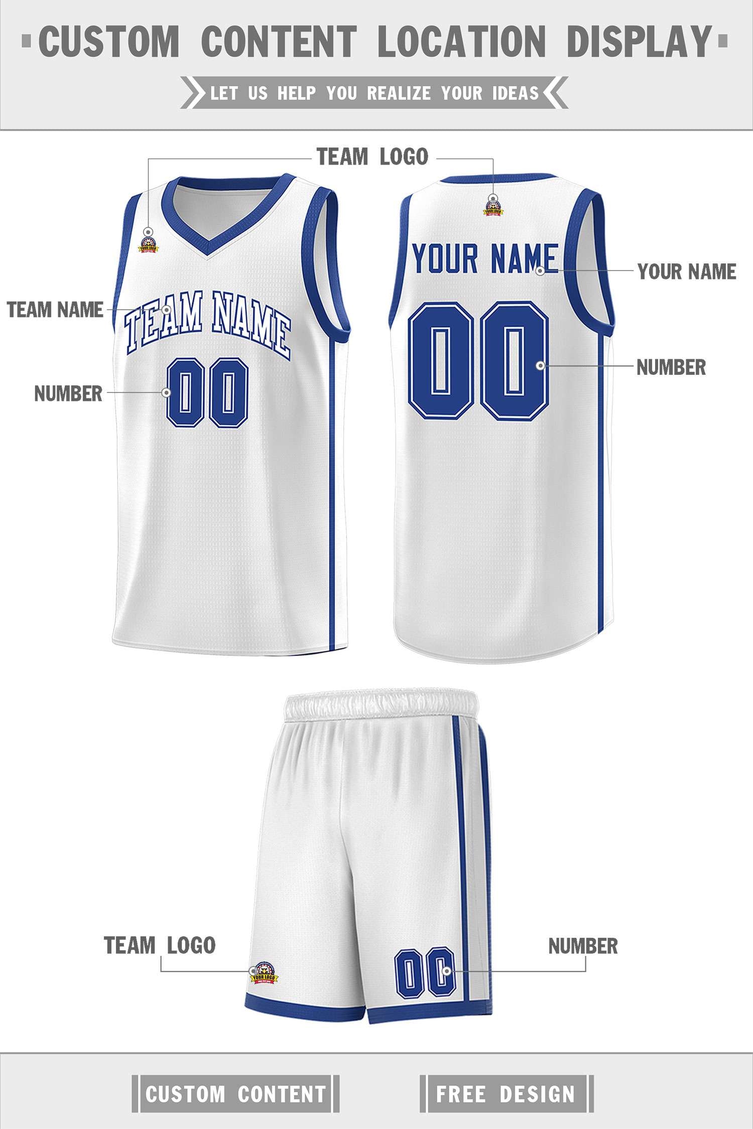 Custom Neon Green Navy-White Side Two-Tone Classic Sports Uniform Basketball Jersey |KXKSHOP
