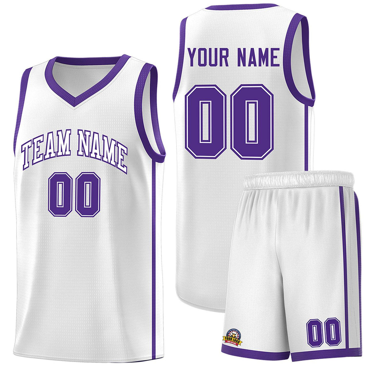 Custom Neon Green Navy-White Side Two-Tone Classic Sports Uniform Basketball Jersey |KXKSHOP