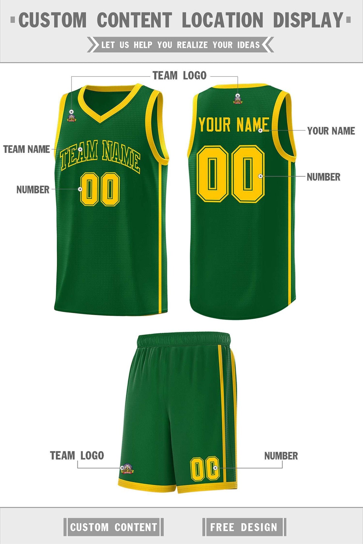 Custom Neon Green Navy-White Side Two-Tone Classic Sports Uniform Basketball Jersey |KXKSHOP