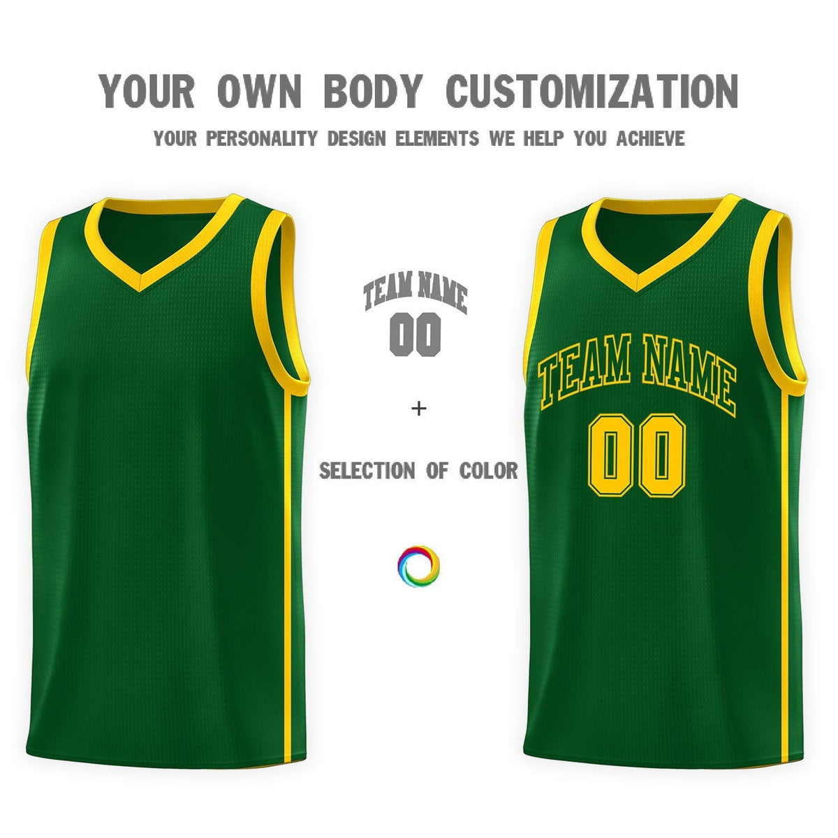 Custom Neon Green Navy-White Side Two-Tone Classic Sports Uniform Basketball Jersey |KXKSHOP