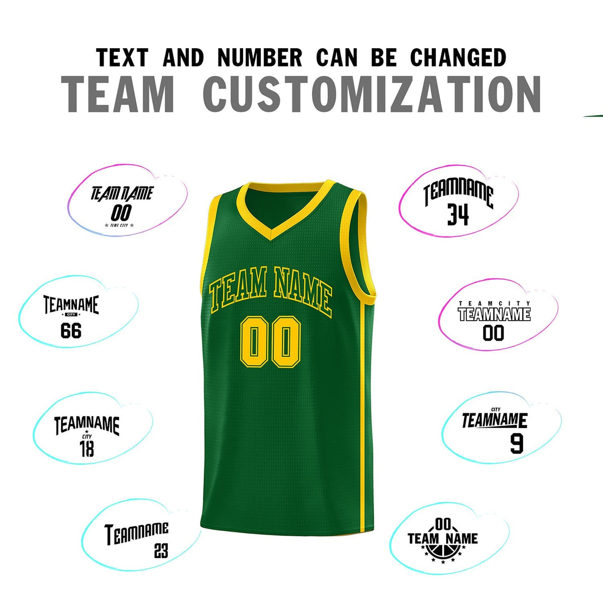 Custom Neon Green Navy-White Side Two-Tone Classic Sports Uniform Basketball Jersey |KXKSHOP