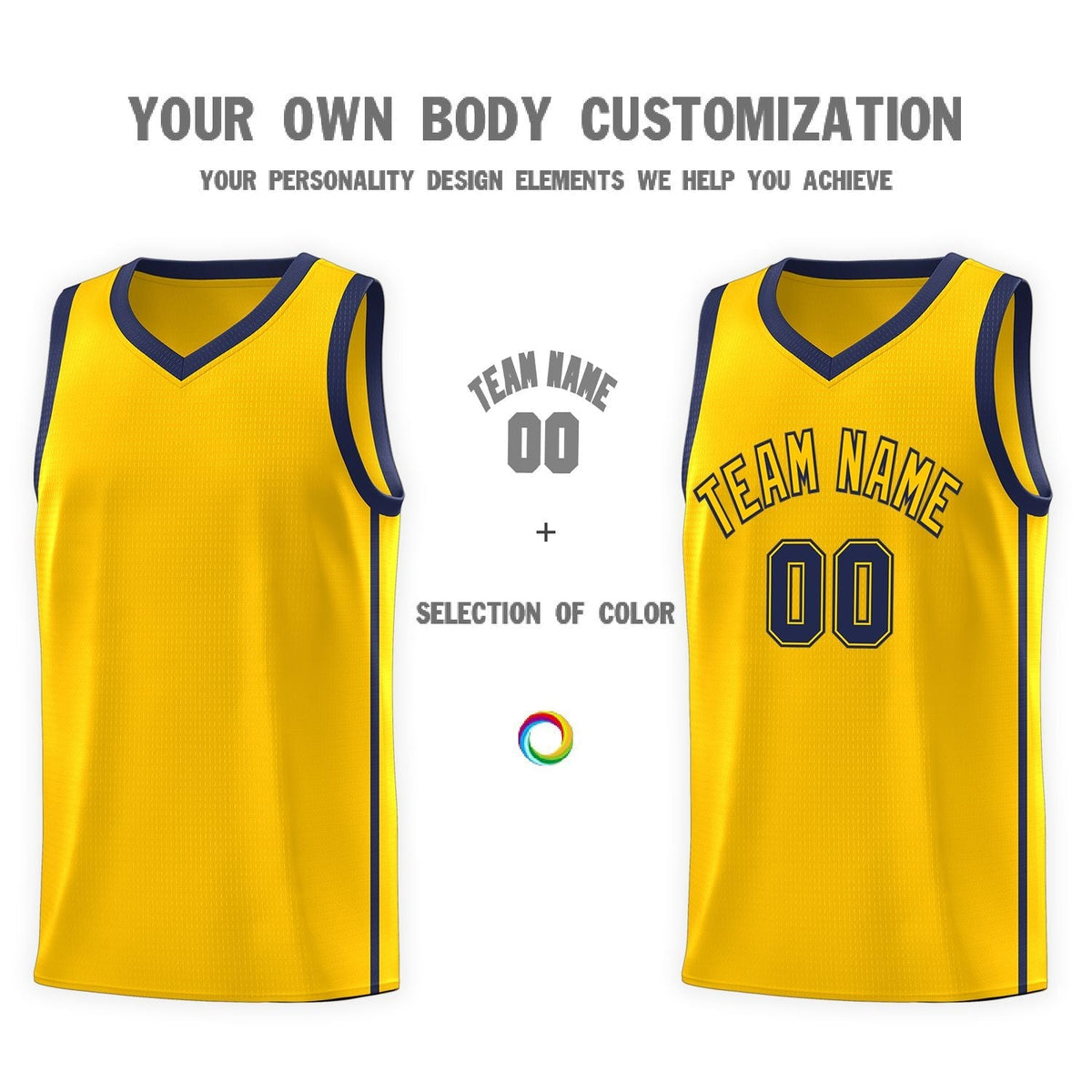 Custom Neon Green Navy-White Side Two-Tone Classic Sports Uniform Basketball Jersey |KXKSHOP