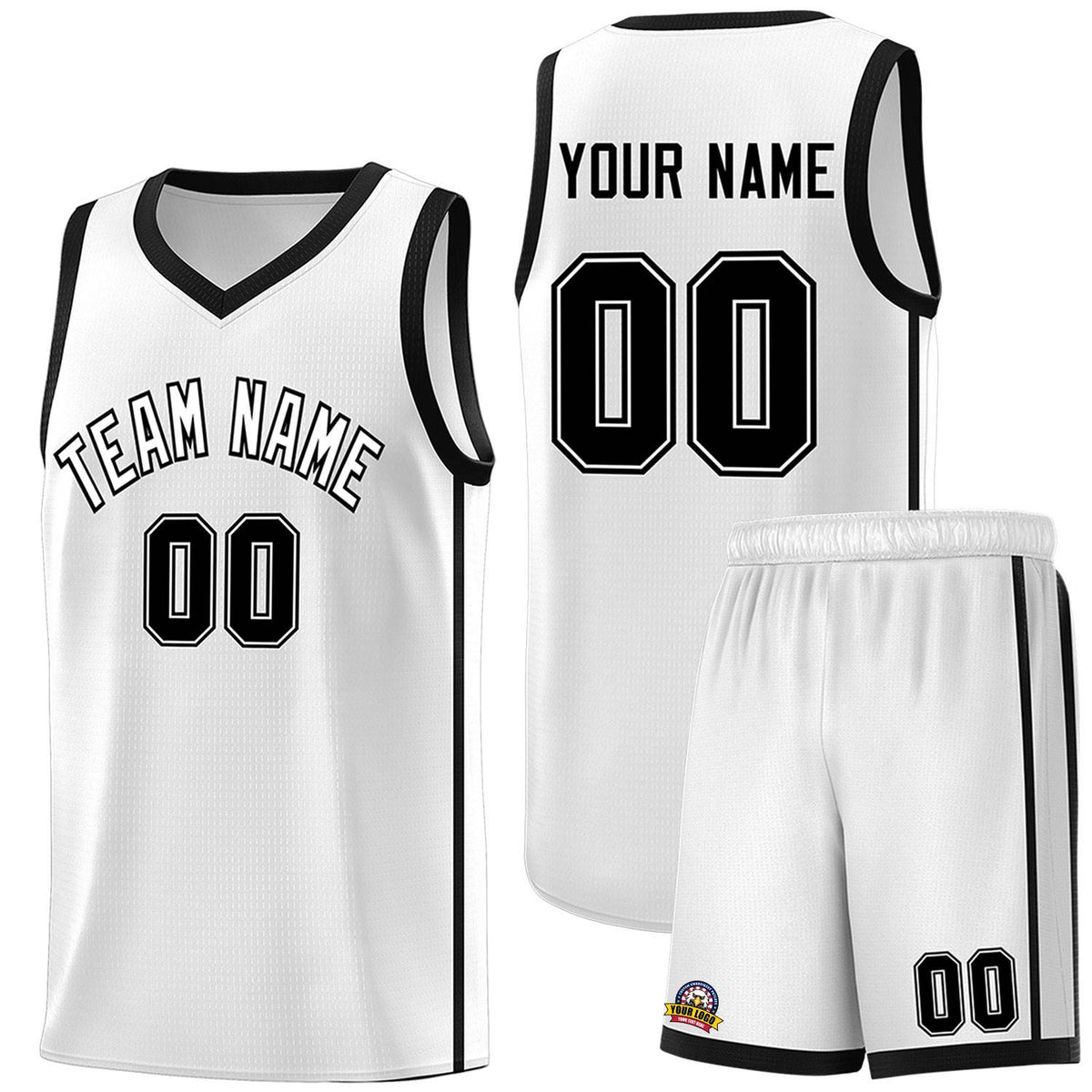 Custom Neon Green Navy-White Side Two-Tone Classic Sports Uniform Basketball Jersey |KXKSHOP