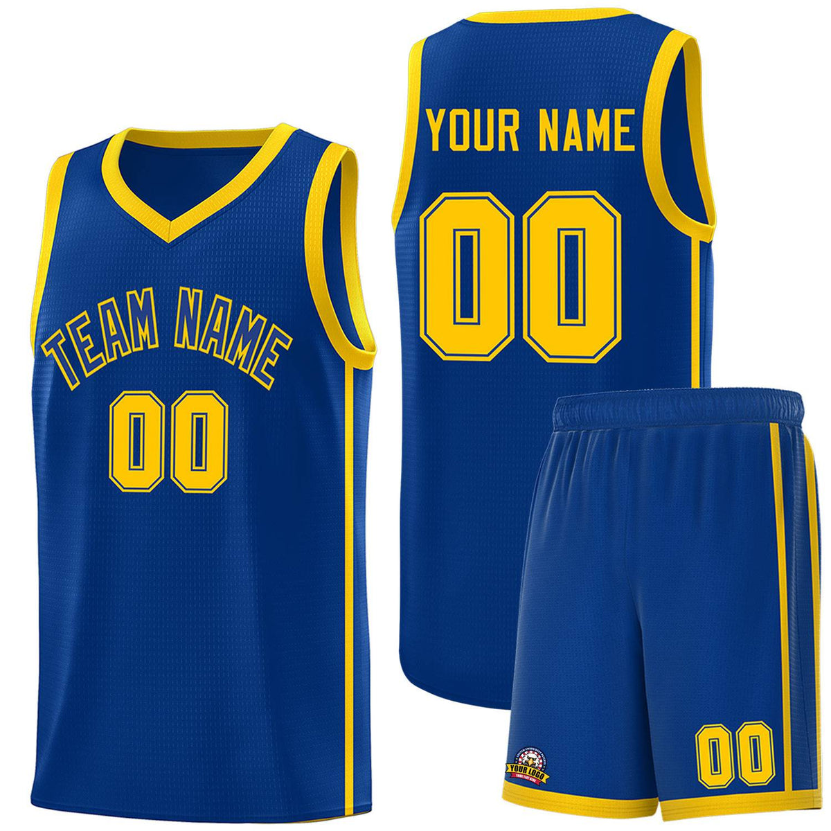 Custom Neon Green Navy-White Side Two-Tone Classic Sports Uniform Basketball Jersey |KXKSHOP