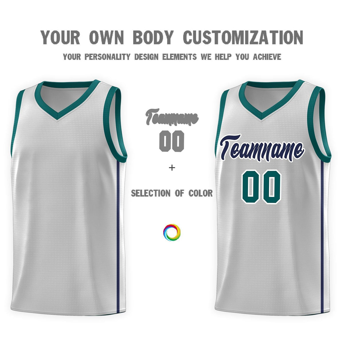 Custom Neon Green Navy-White Side Two-Tone Classic Sports Uniform Basketball Jersey |KXKSHOP