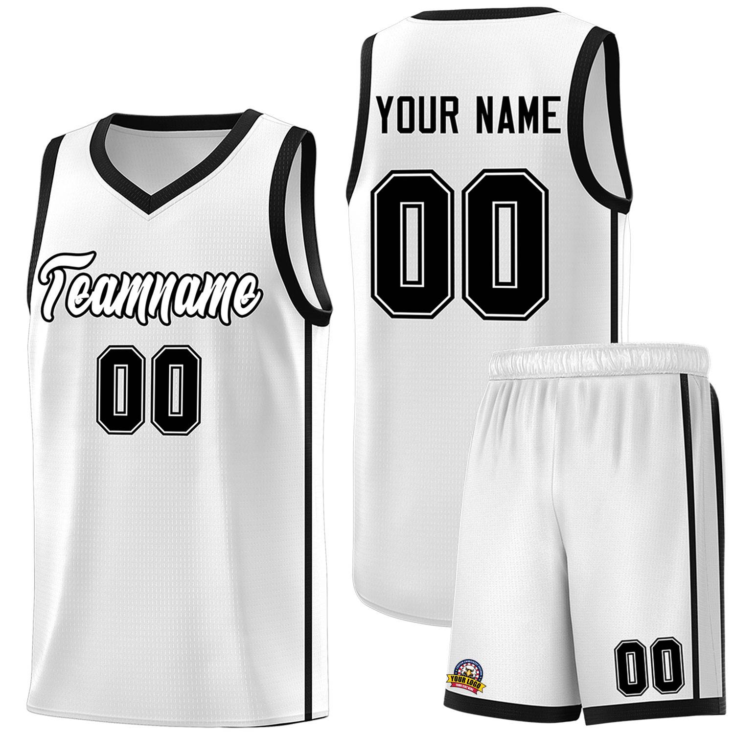 Custom Neon Green Navy-White Side Two-Tone Classic Sports Uniform Basketball Jersey |KXKSHOP