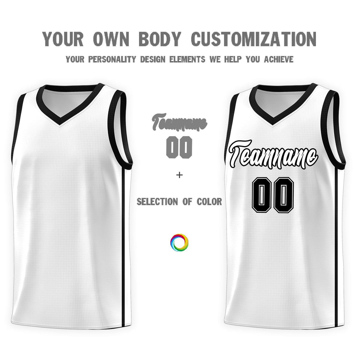 Custom Neon Green Navy-White Side Two-Tone Classic Sports Uniform Basketball Jersey |KXKSHOP
