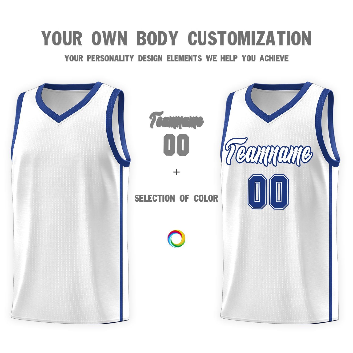 Custom Neon Green Navy-White Side Two-Tone Classic Sports Uniform Basketball Jersey |KXKSHOP