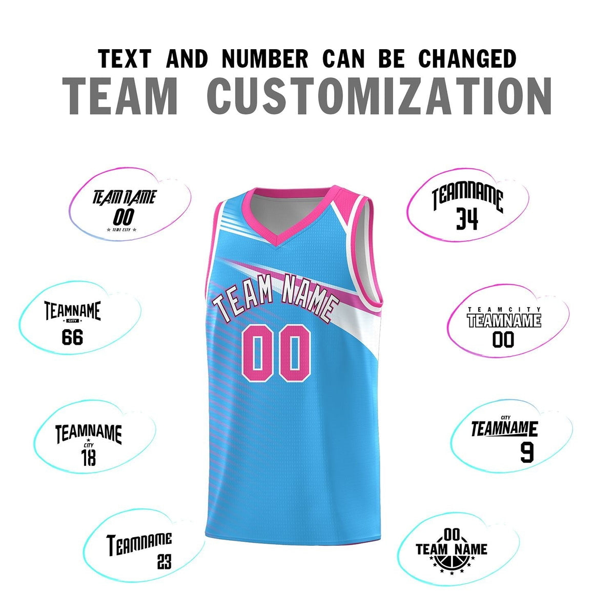 Custom Powder Blue White-Navy Chest Color Block Sports Uniform Basketball Jersey