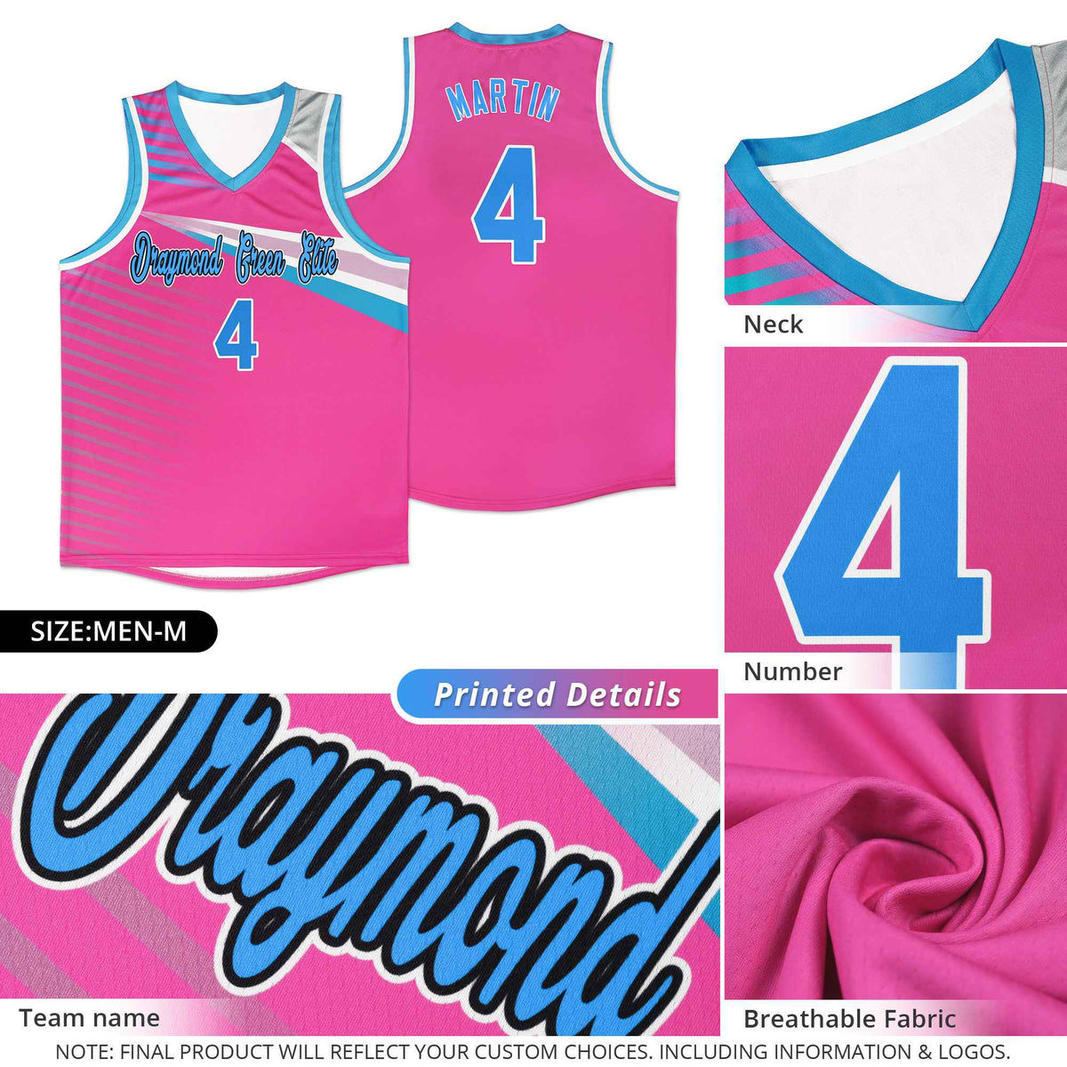 Custom Gold Royal-White Chest Color Block Sports Uniform Basketball Jersey