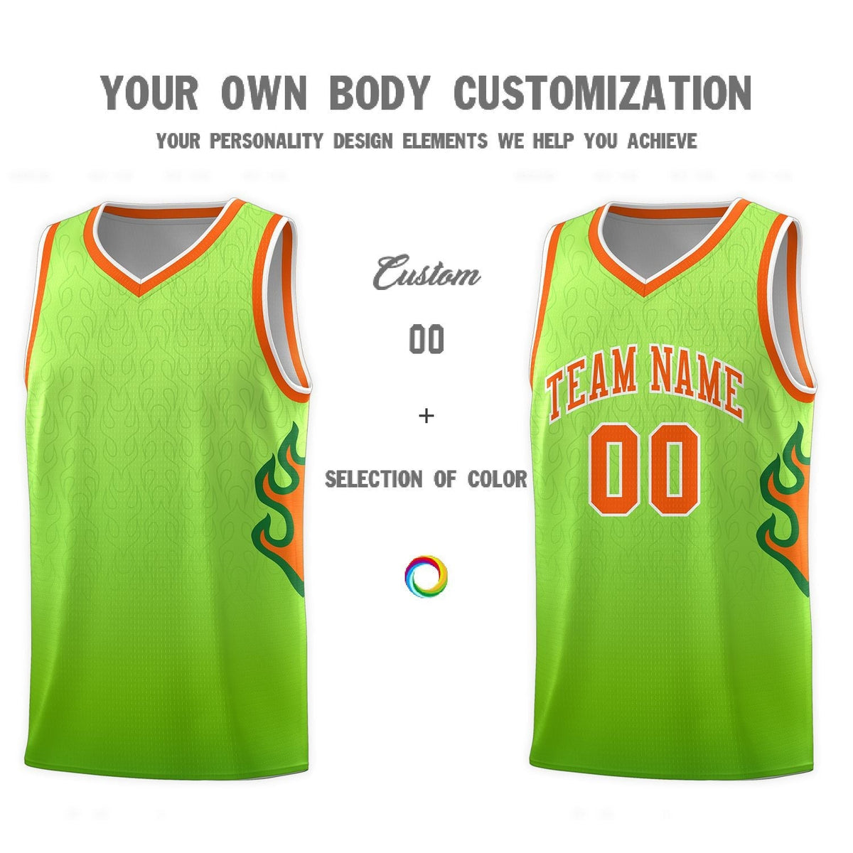 Custom Neon Green Navy-White Side Two-Tone Classic Sports Uniform Basketball Jersey |KXKSHOP