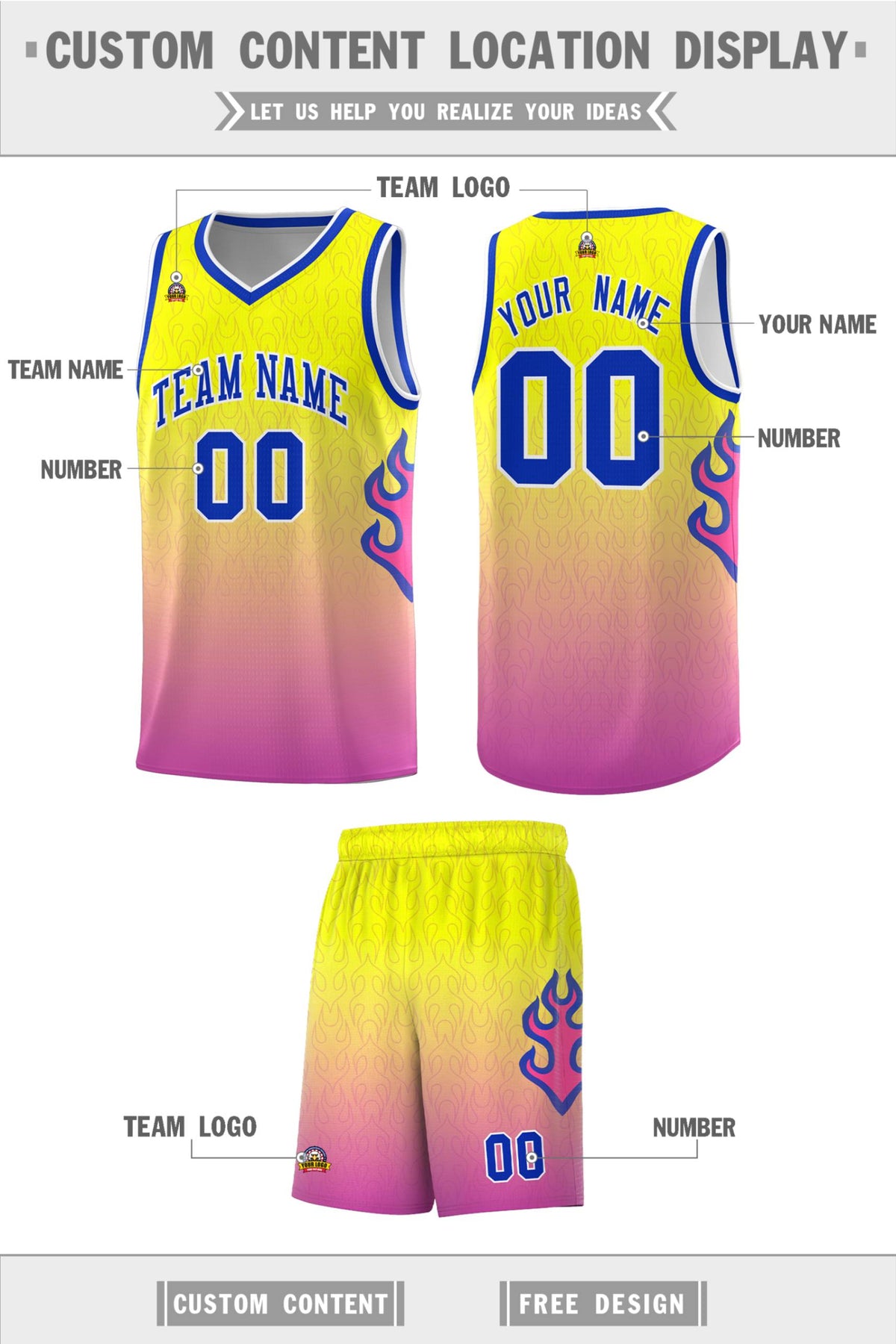 Custom Neon Green Navy-White Side Two-Tone Classic Sports Uniform Basketball Jersey |KXKSHOP