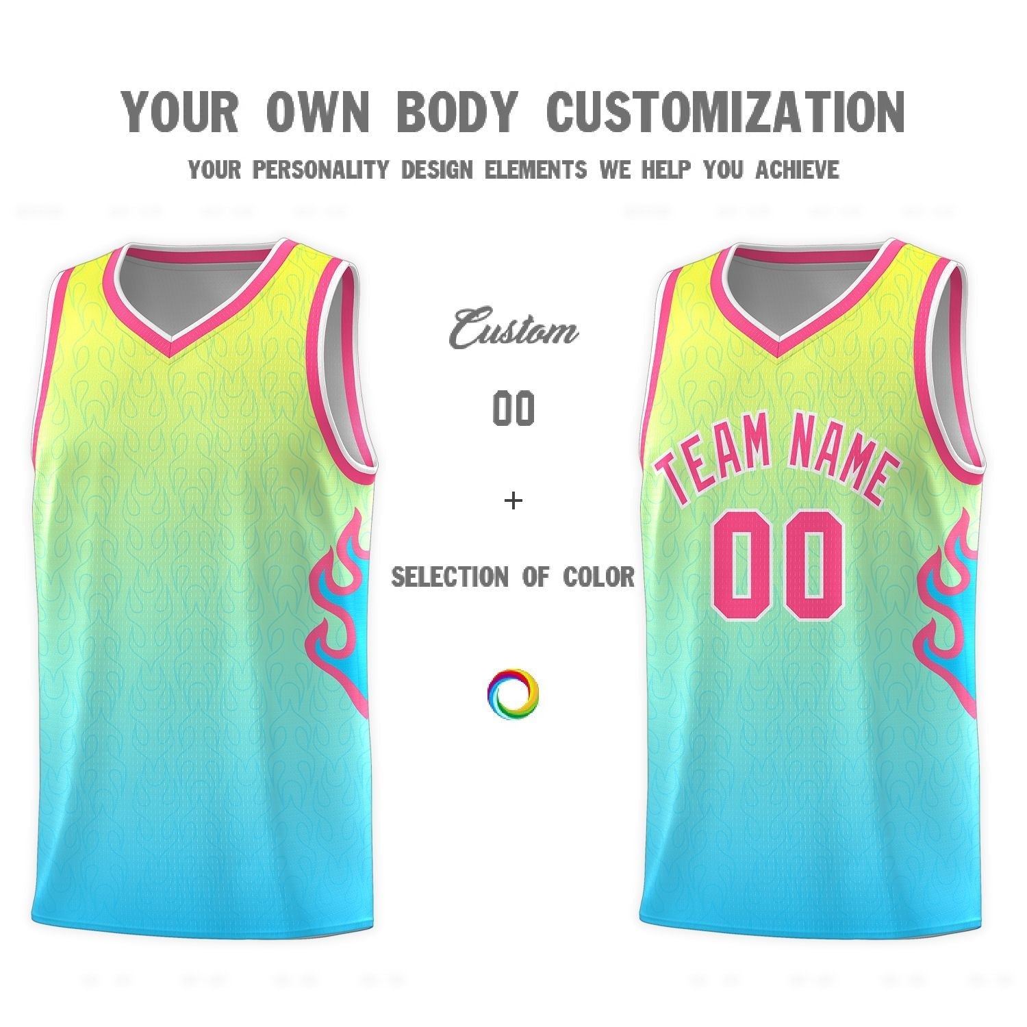 Custom Neon Green Navy-White Side Two-Tone Classic Sports Uniform Basketball Jersey |KXKSHOP