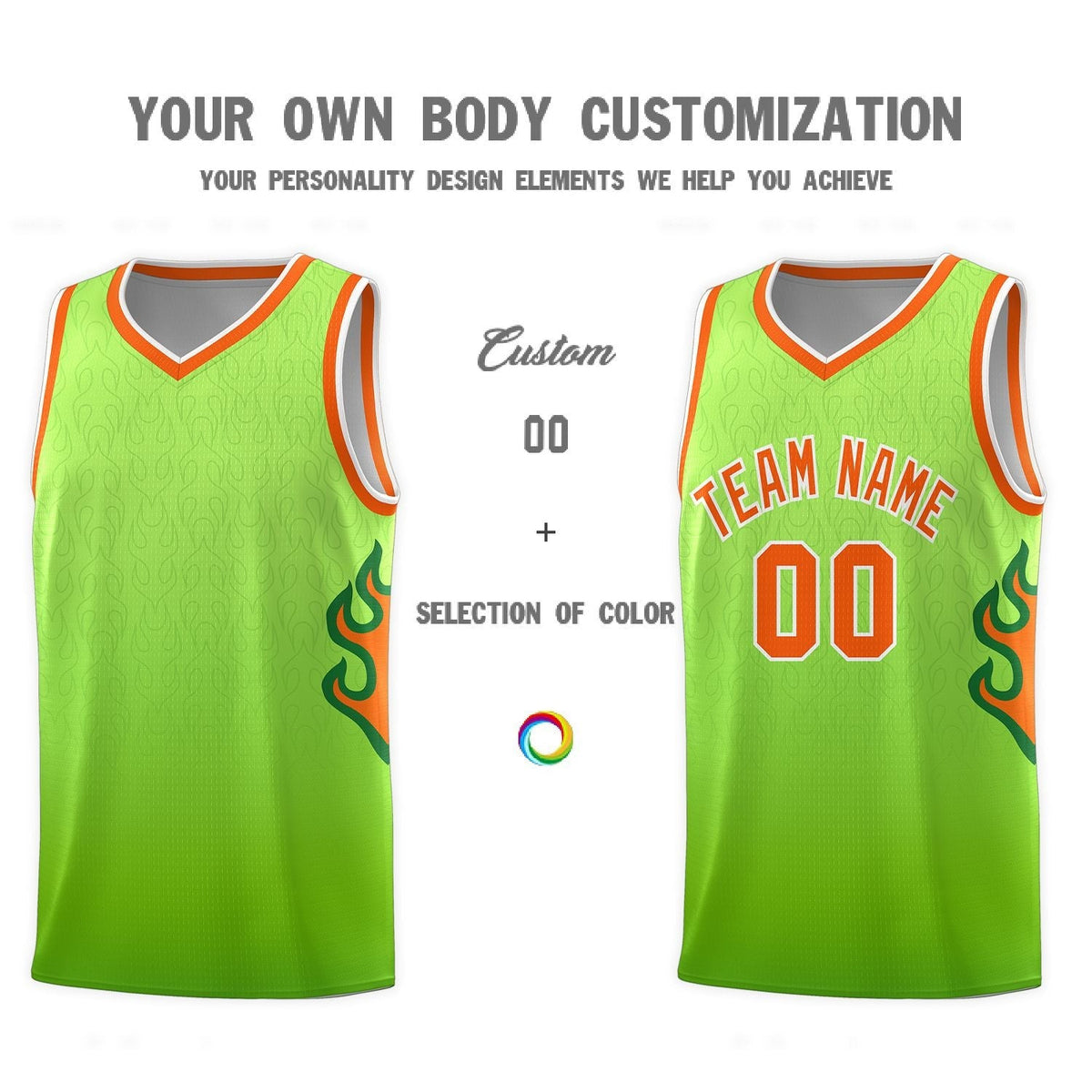Custom Neon Green Navy-White Side Two-Tone Classic Sports Uniform Basketball Jersey |KXKSHOP