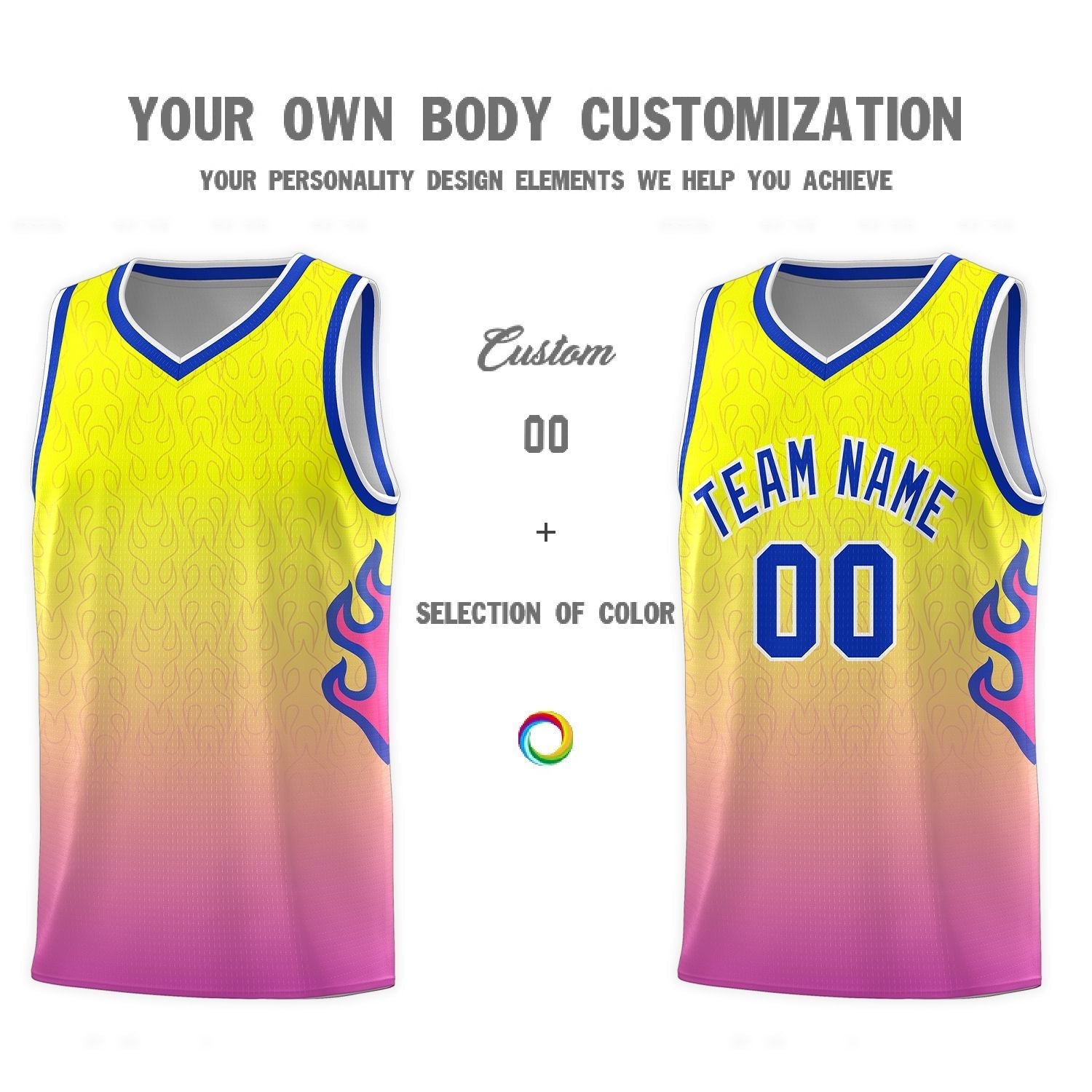 Custom Neon Green Navy-White Side Two-Tone Classic Sports Uniform Basketball Jersey |KXKSHOP