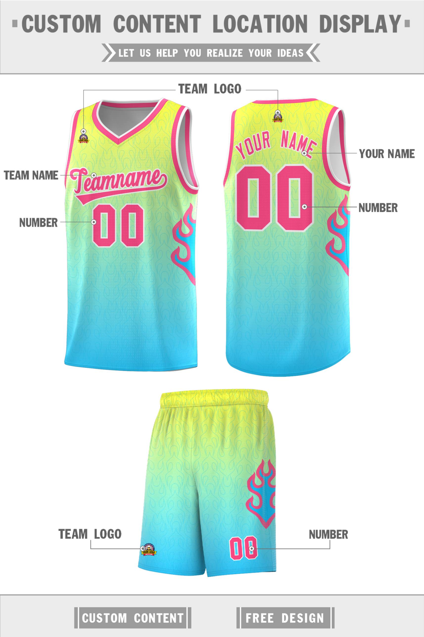 Custom Neon Green Navy-White Side Two-Tone Classic Sports Uniform Basketball Jersey |KXKSHOP