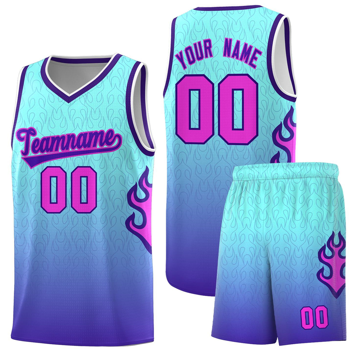 Custom Neon Green Navy-White Side Two-Tone Classic Sports Uniform Basketball Jersey |KXKSHOP