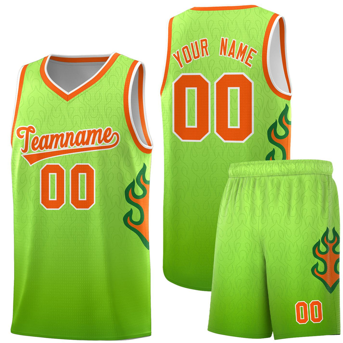 Custom Neon Green Navy-White Side Two-Tone Classic Sports Uniform Basketball Jersey |KXKSHOP