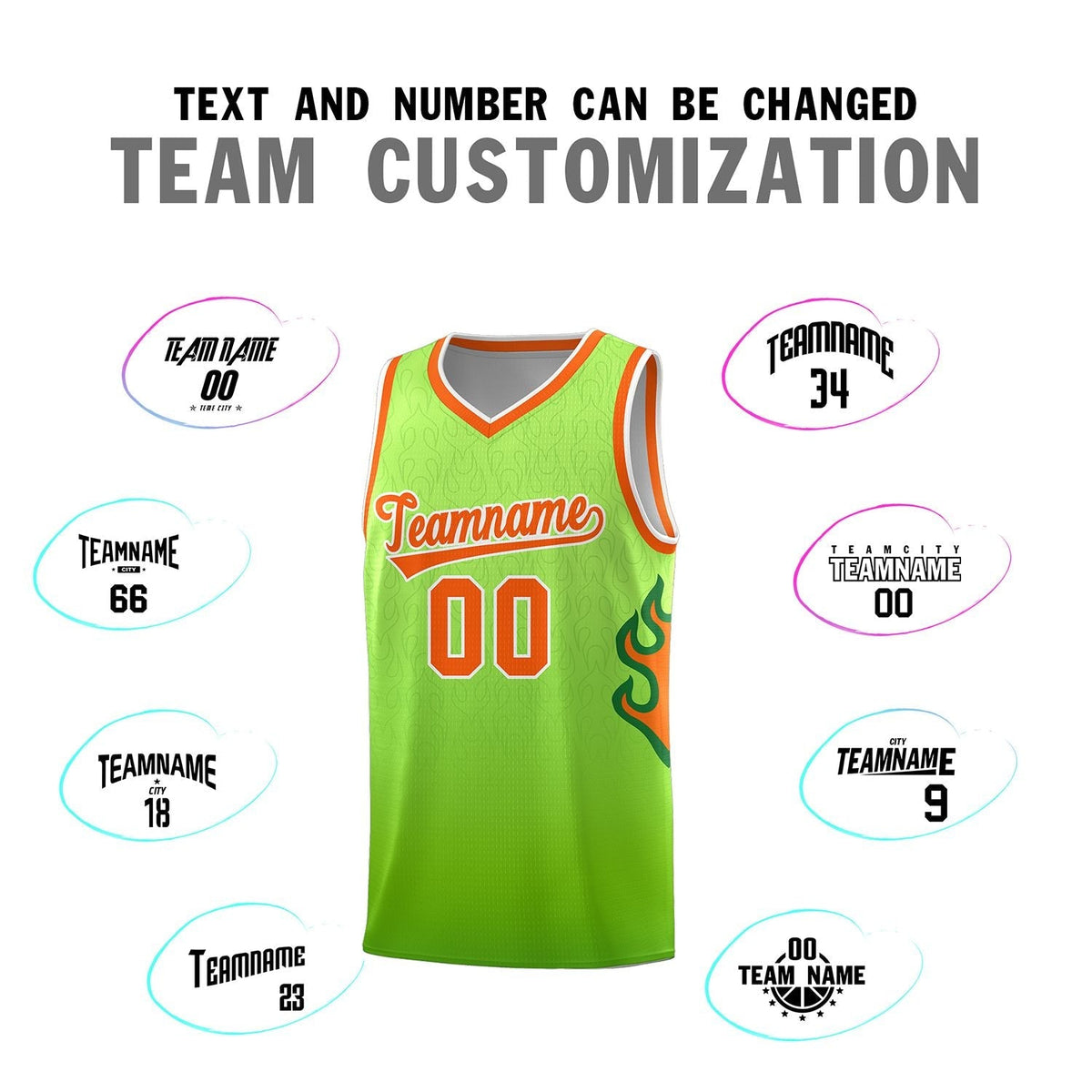 Custom Neon Green Navy-White Side Two-Tone Classic Sports Uniform Basketball Jersey |KXKSHOP