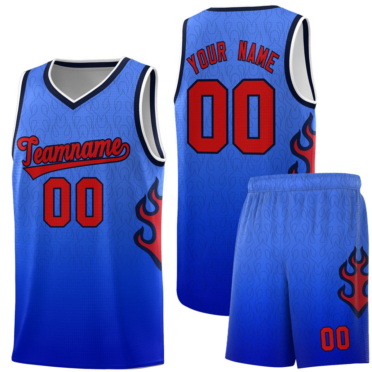 Custom Neon Green Navy-White Side Two-Tone Classic Sports Uniform Basketball Jersey |KXKSHOP