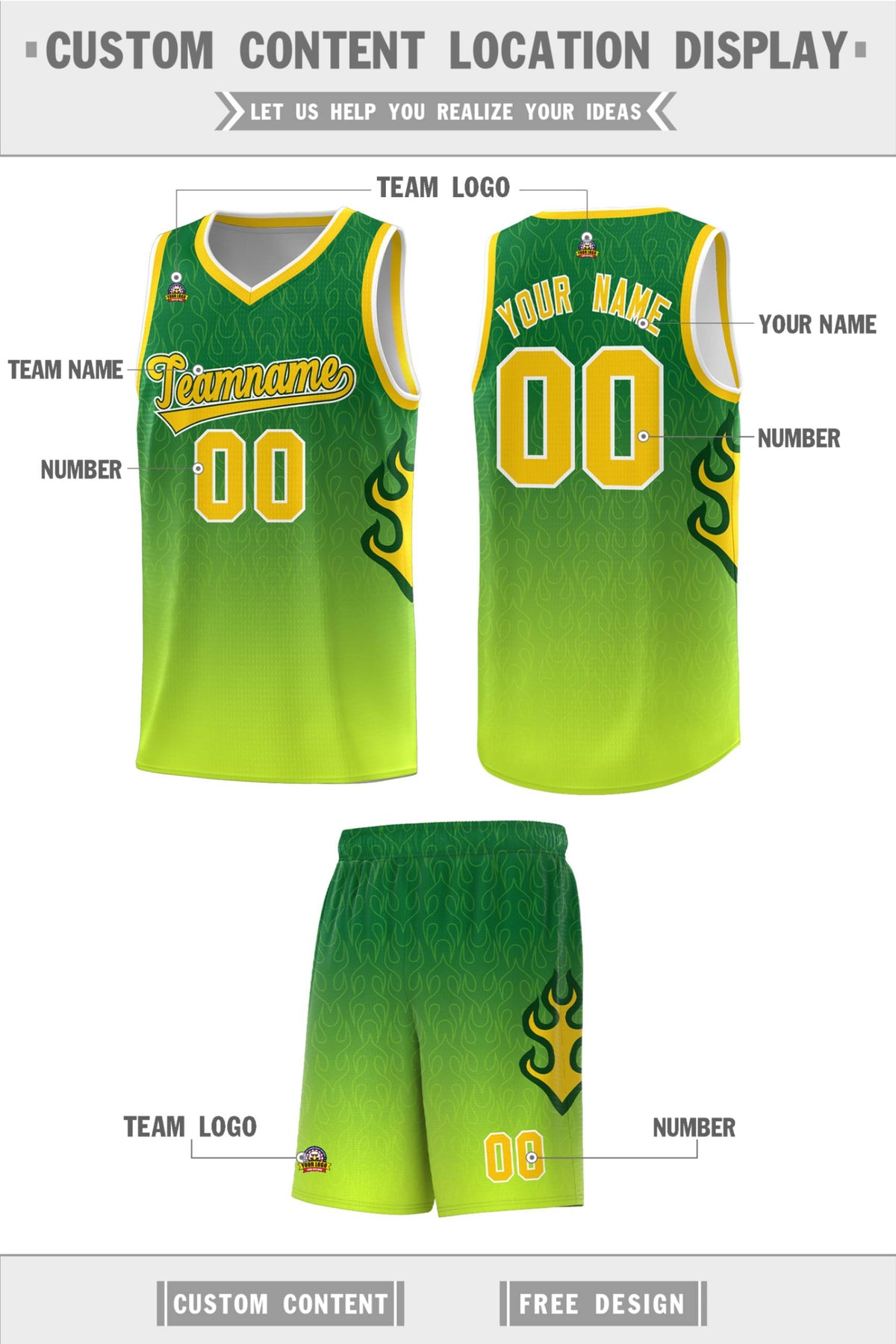 Custom Neon Green Navy-White Side Two-Tone Classic Sports Uniform Basketball Jersey |KXKSHOP