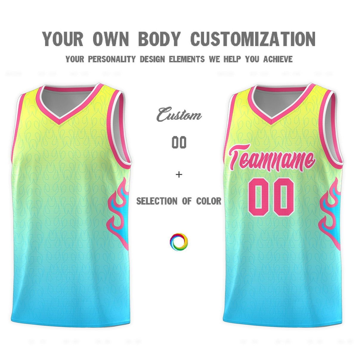 Custom Neon Green Navy-White Side Two-Tone Classic Sports Uniform Basketball Jersey |KXKSHOP