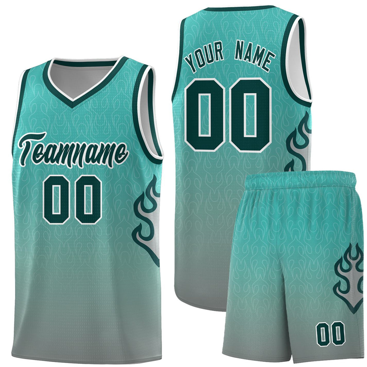 Custom Neon Green Navy-White Side Two-Tone Classic Sports Uniform Basketball Jersey |KXKSHOP