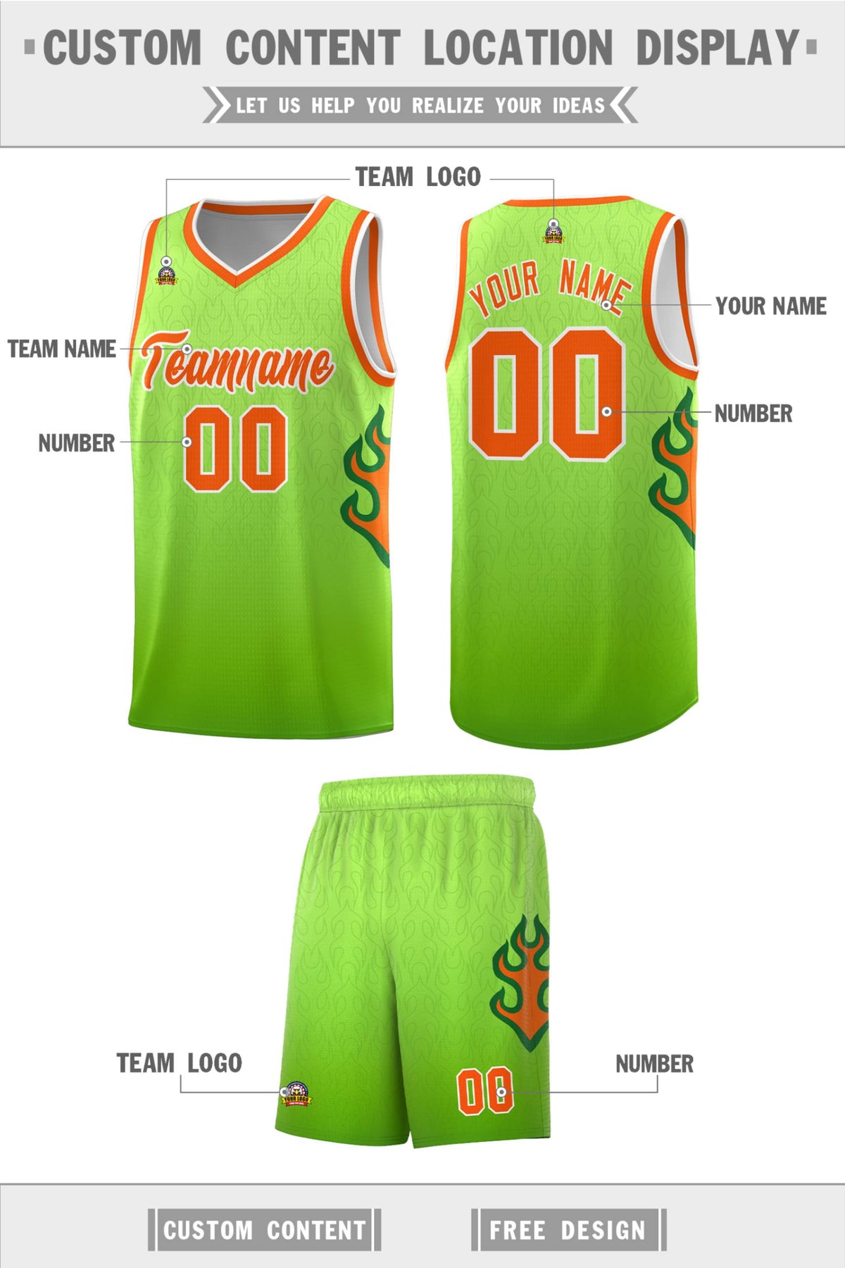 Custom Neon Green Navy-White Side Two-Tone Classic Sports Uniform Basketball Jersey |KXKSHOP