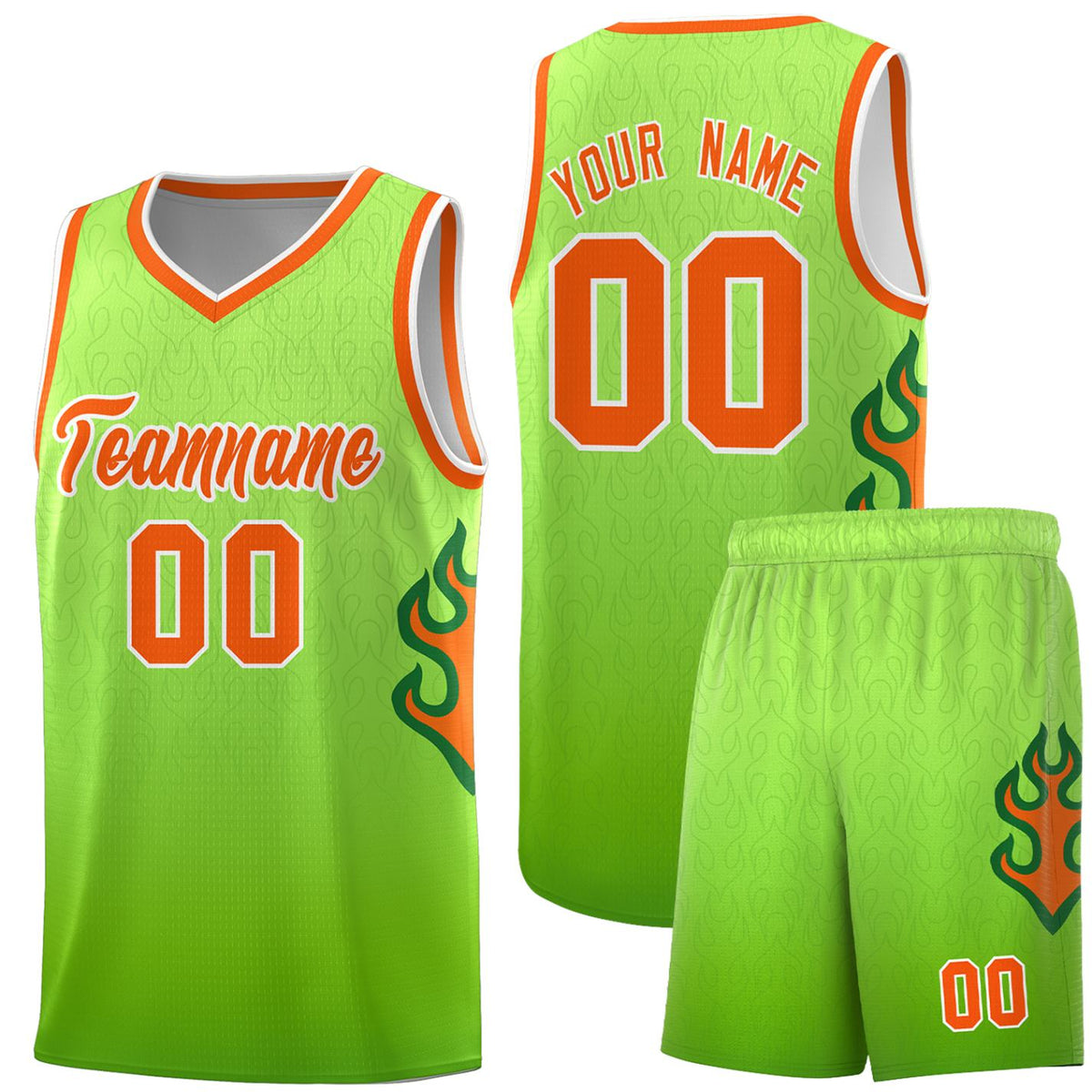 Custom Neon Green Navy-White Side Two-Tone Classic Sports Uniform Basketball Jersey |KXKSHOP