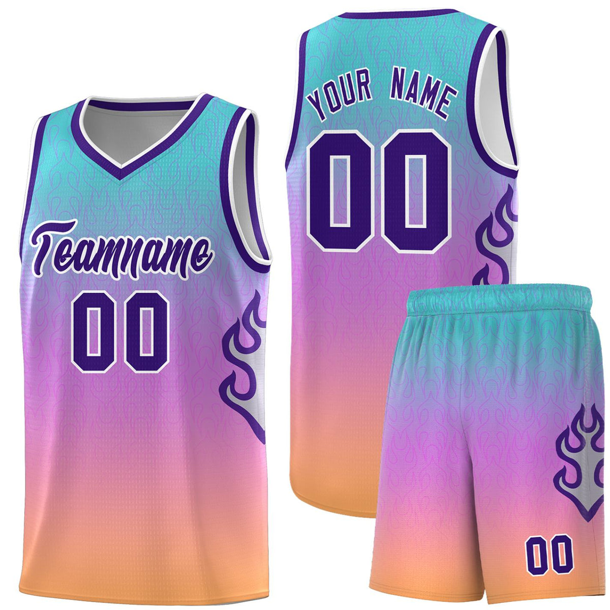 Custom Neon Green Navy-White Side Two-Tone Classic Sports Uniform Basketball Jersey |KXKSHOP
