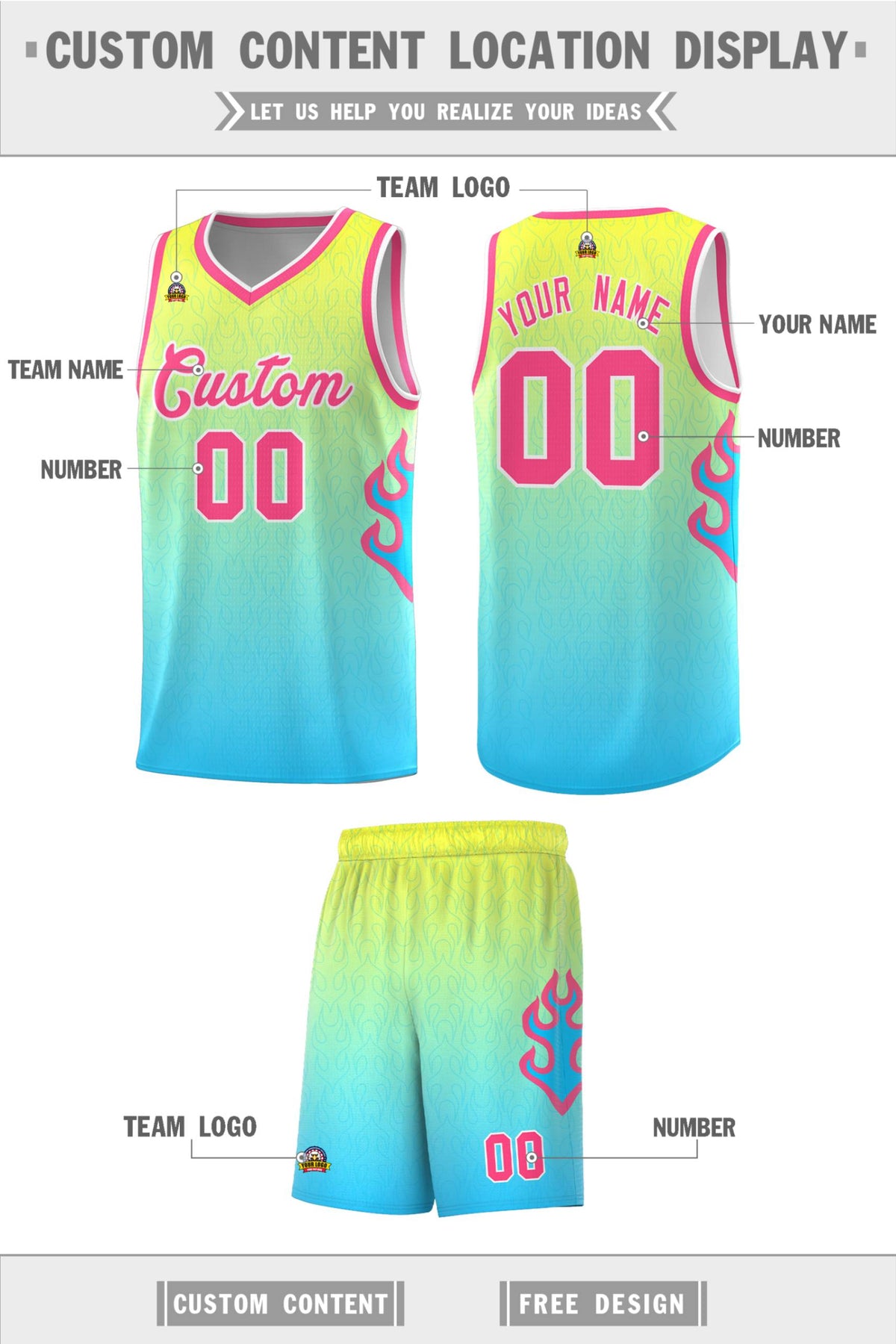 Custom Neon Green Navy-White Side Two-Tone Classic Sports Uniform Basketball Jersey |KXKSHOP