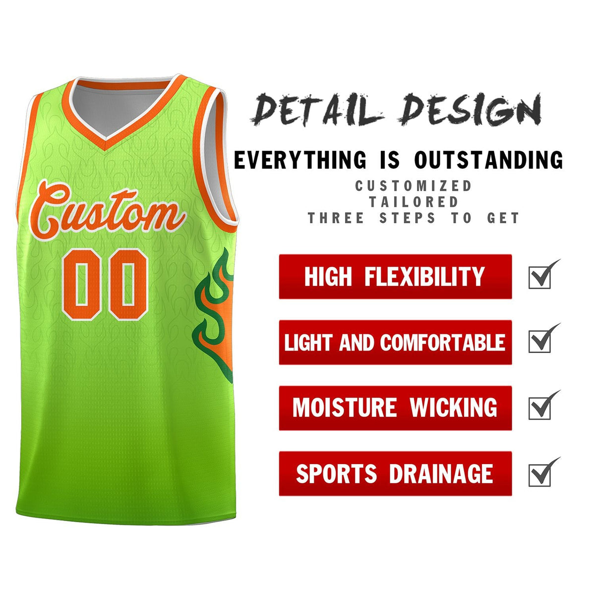 Custom Neon Green Navy-White Side Two-Tone Classic Sports Uniform Basketball Jersey |KXKSHOP