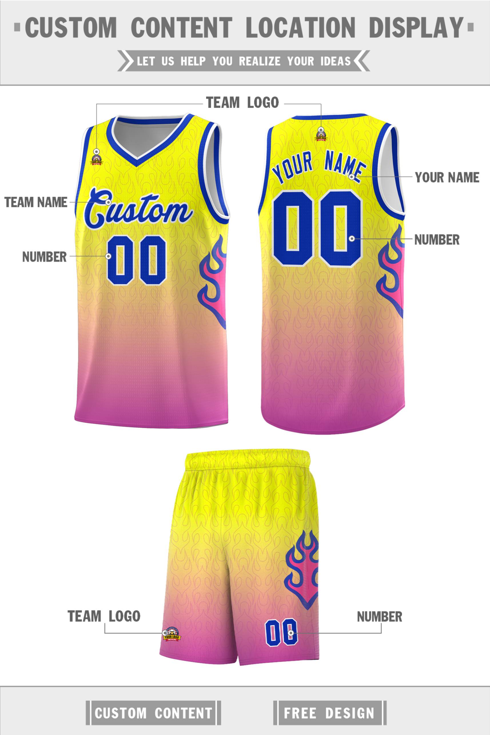 Custom Neon Green Navy-White Side Two-Tone Classic Sports Uniform Basketball Jersey |KXKSHOP