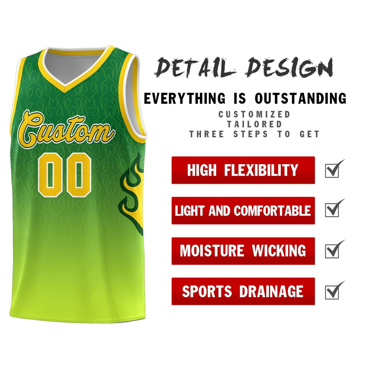 Custom Neon Green Navy-White Side Two-Tone Classic Sports Uniform Basketball Jersey |KXKSHOP