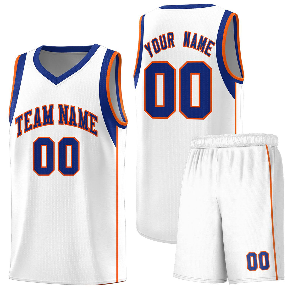Custom Neon Green Navy-White Side Two-Tone Classic Sports Uniform Basketball Jersey |KXKSHOP