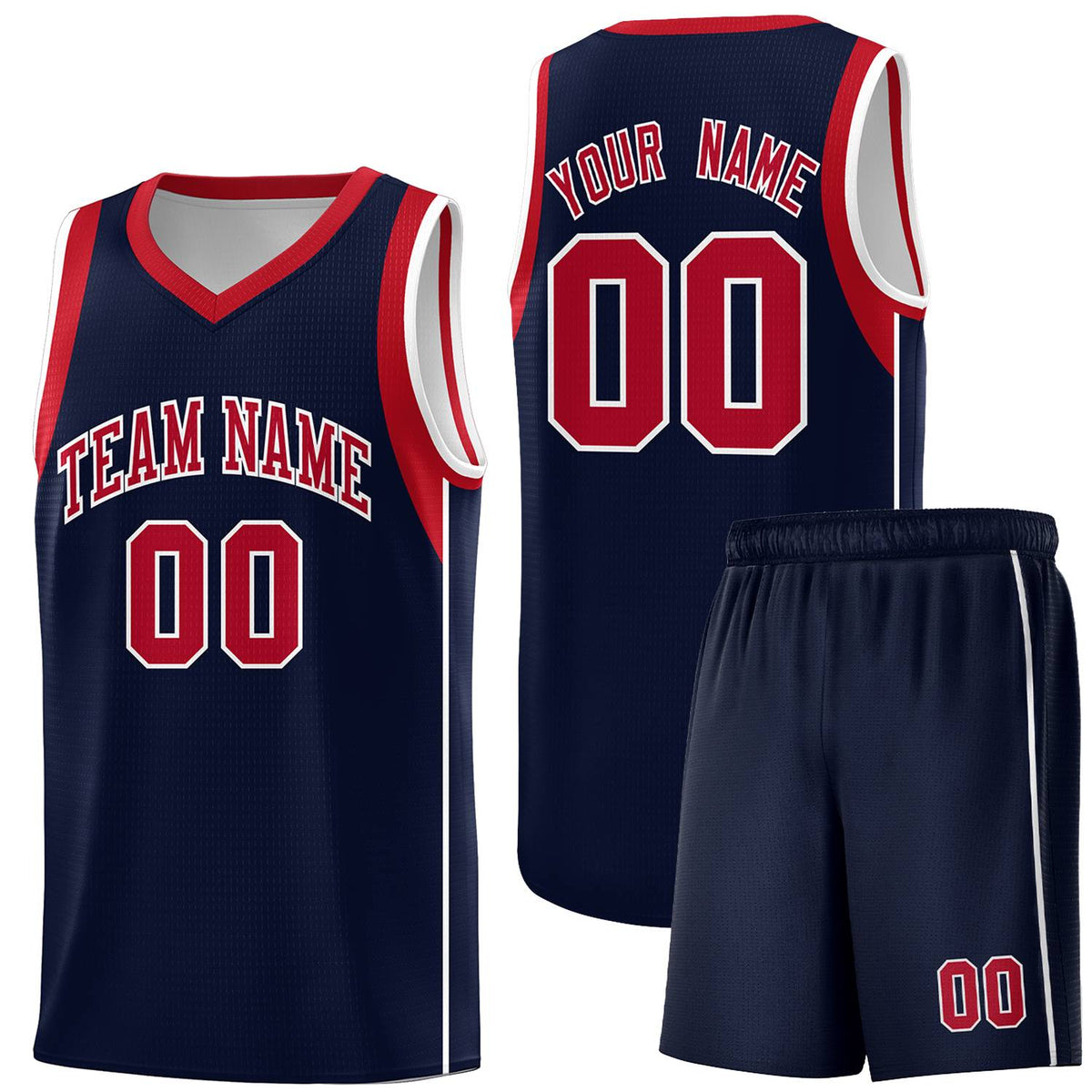 Custom Neon Green Navy-White Side Two-Tone Classic Sports Uniform Basketball Jersey |KXKSHOP