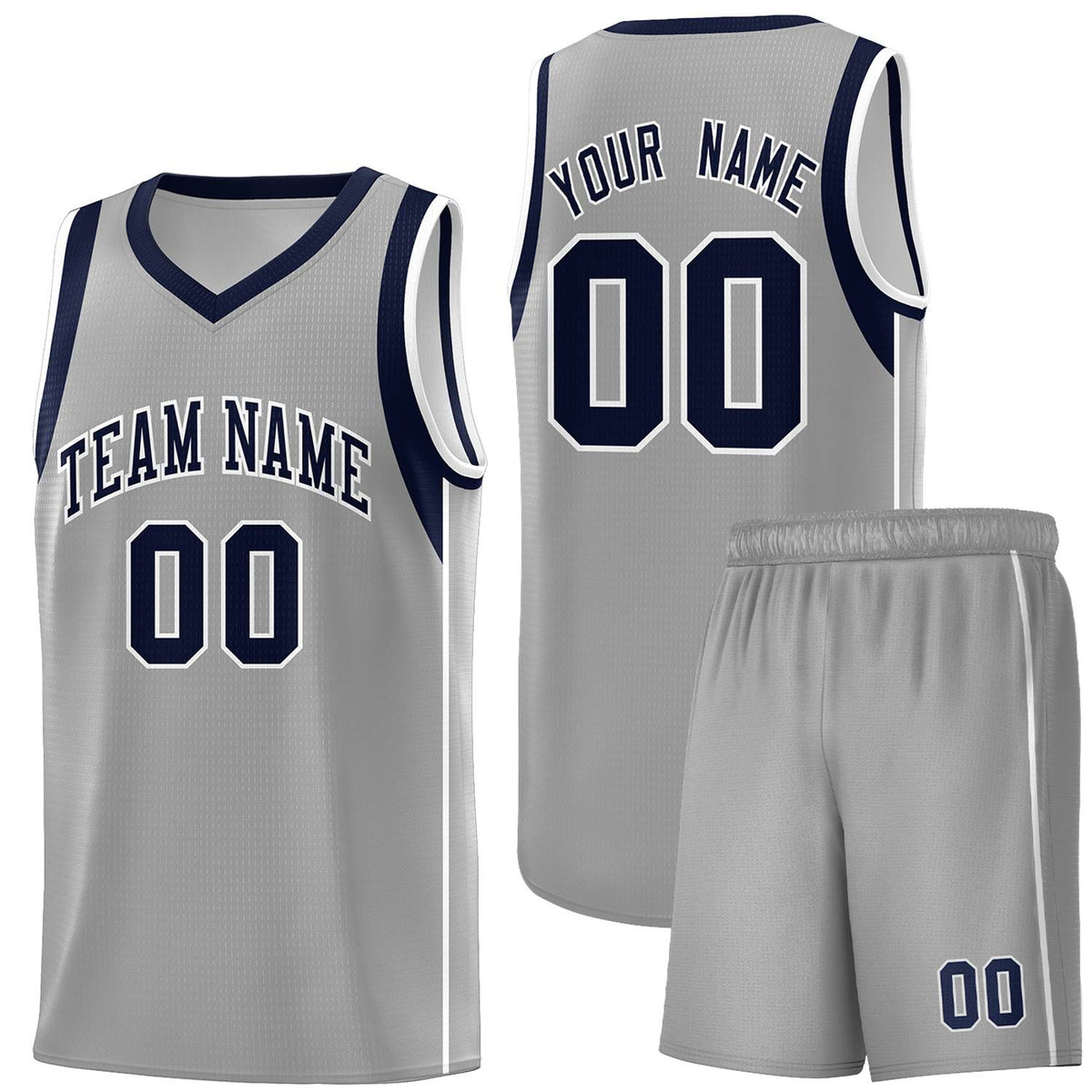 Custom Neon Green Navy-White Side Two-Tone Classic Sports Uniform Basketball Jersey |KXKSHOP