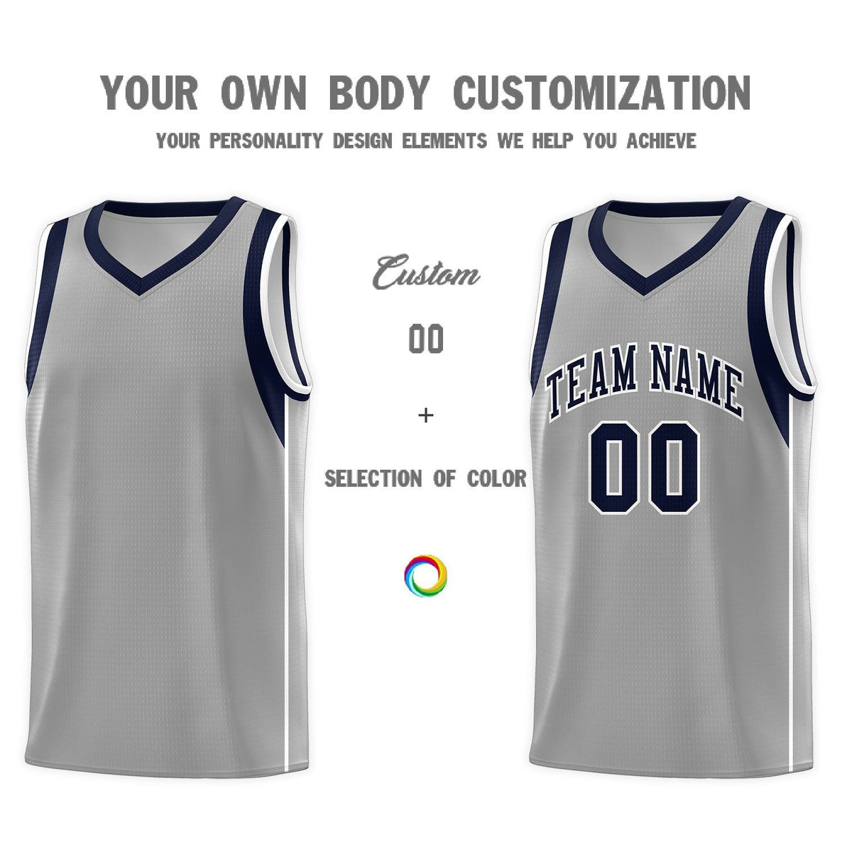 Custom Neon Green Navy-White Side Two-Tone Classic Sports Uniform Basketball Jersey |KXKSHOP